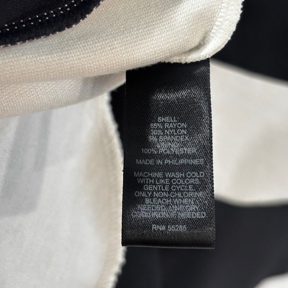 Express Fit & Flare Dress - Black & White XS - Picture 8 of 9